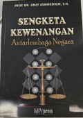 Sengketa Kewenangan Antar Lembaga Negara